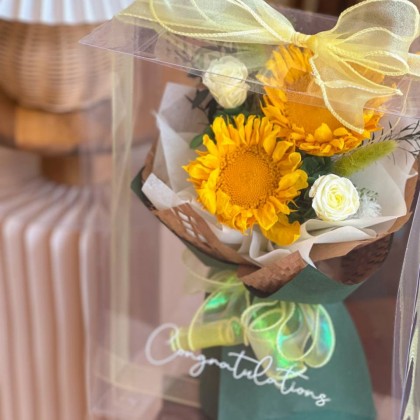 Bloomlight Preserved Sunflower Bouquet