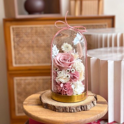 Misha Preserved Flower Bell Jar