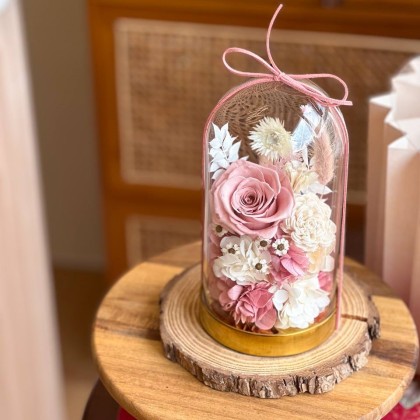 Misha Preserved Flower Bell Jar