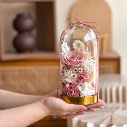 Misha Preserved Flower Bell Jar