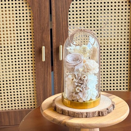 Misha Preserved Flower Bell Jar