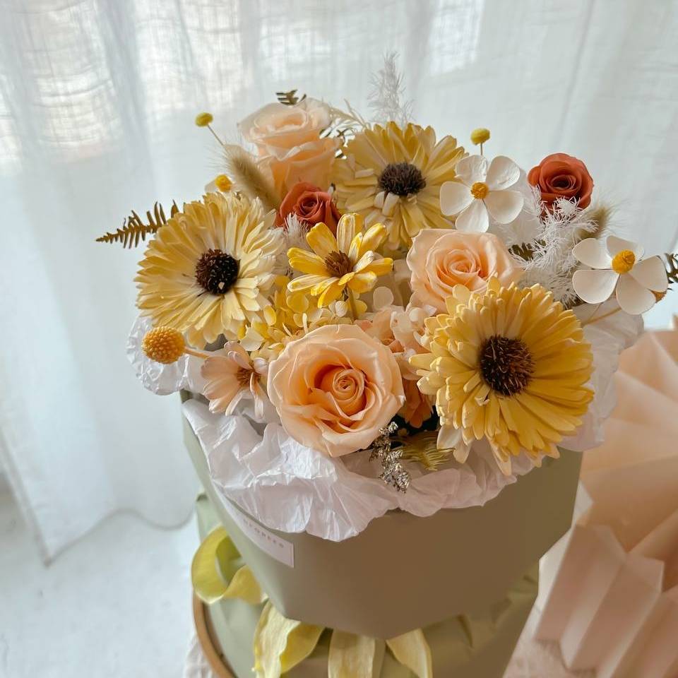 Everlasting Preserved Flower Flower Bouquet l Delivery Klang Valley l