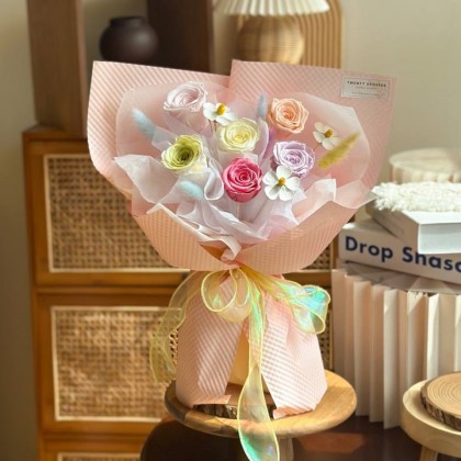 Cynthia Preserved Roses Bouquet