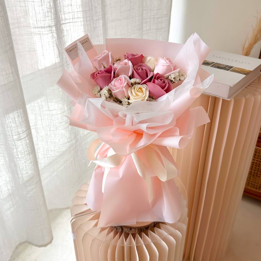 Soap Flower Bouquet Collection l Same Flower Flower Delivery Klang Valley l Twenty Degrees Florist